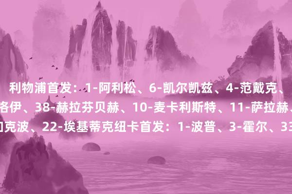 利物浦首发：1-阿利松、6-凯尔凯兹、4-范戴克、5-科纳特、8-索博斯洛伊、38-赫拉芬贝赫、10-麦卡利斯特、11-萨拉赫、7-维尔茨、18-加克波、22-埃基蒂克纽卡首发：1-波普、3-霍尔、33-丹-伯恩、12-佳夫、2-特里皮尔、41-雅各布-拉姆王人、8-托纳利、28-威洛克、10-戈登、11-哈维-巴恩斯、20-埃兰加【上咪咕独家看英超】体育集锦
