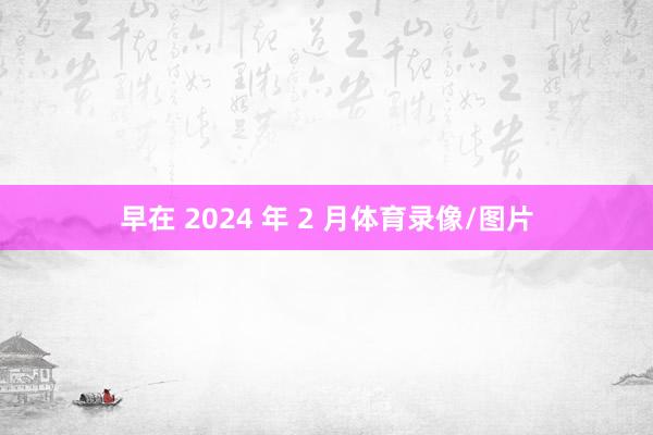 早在 2024 年 2 月体育录像/图片