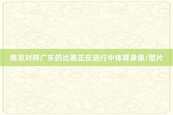 南京对阵广东的比赛正在进行中体育录像/图片