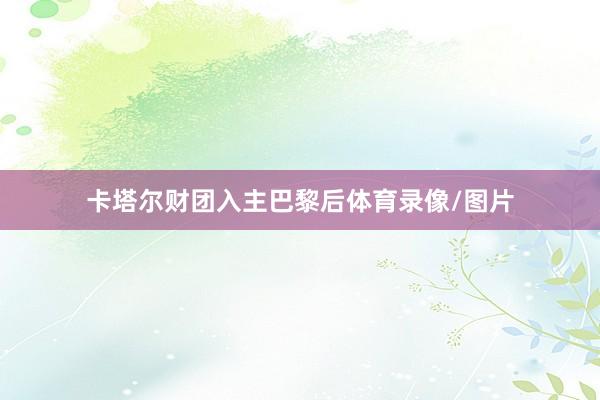 卡塔尔财团入主巴黎后体育录像/图片