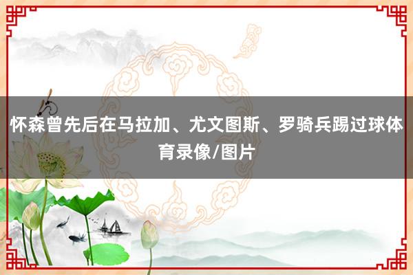 怀森曾先后在马拉加、尤文图斯、罗骑兵踢过球体育录像/图片