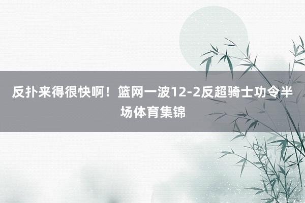 反扑来得很快啊！篮网一波12-2反超骑士功令半场体育集锦