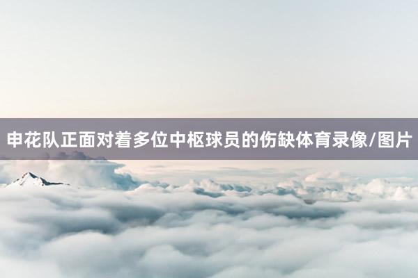 申花队正面对着多位中枢球员的伤缺体育录像/图片