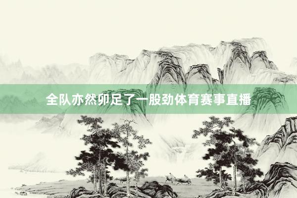 全队亦然卯足了一股劲体育赛事直播
