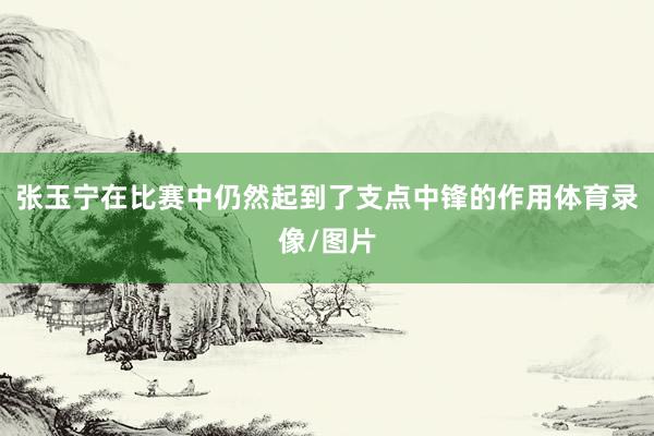 张玉宁在比赛中仍然起到了支点中锋的作用体育录像/图片