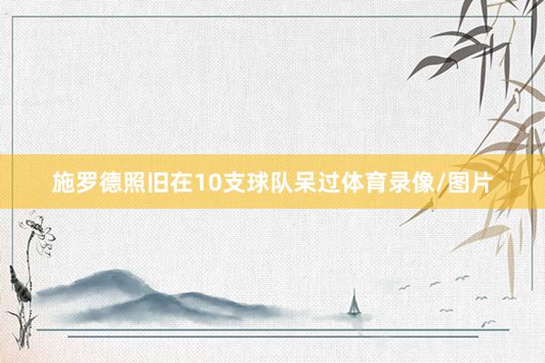 施罗德照旧在10支球队呆过体育录像/图片