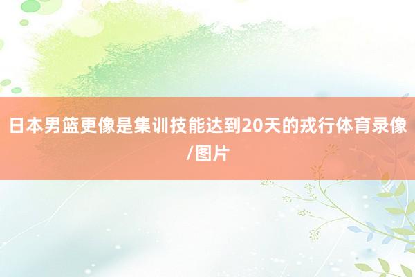 日本男篮更像是集训技能达到20天的戎行体育录像/图片
