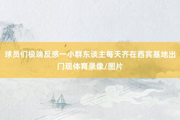 球员们极端反感一小群东谈主每天齐在西宾基地出门现体育录像/图片