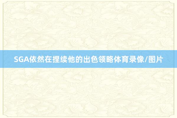 SGA依然在捏续他的出色领略体育录像/图片